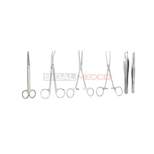 Kit Quirúrgico Veterinario de 13 Piezas de Acero Inoxidable Alemán Reutilizable para Esterilización de Ganado Femenino, Eliminación de Ovarios y Uterus - Product Image 6
