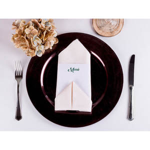 Tovaglioli Stampati Esparta 50x50cm in Bambutex Naturale, Confezione da 200 Pezzi, B2B - Product Image 1