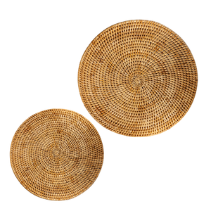 Tendance du moment : assiettes de présentation en rotin tissé, sets de table, accessoires de table tissés à la main, décoration de table, artisanat vietnamien fait main - Product Image 1