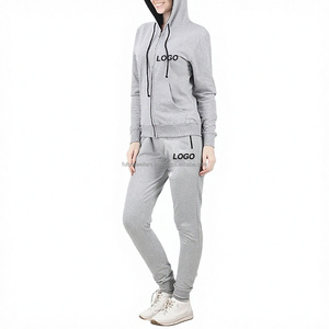 Ensemble 2 pièces mode femme en polaire unie avec sweat à capuche et pantalon – Collection Hiver – Offre Spéciale - Product Image 1