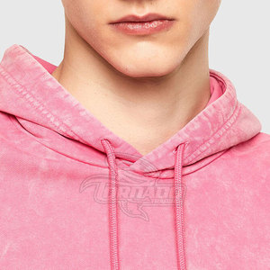 Bases de lavage à l'acide à capuche de haute qualité pour hommes à séchage rapide respirant décontracté sweats à capuche d'hiver avec impression de logo personnalisé - Product Image 4