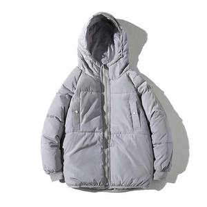 Veste matelassée en toile imperméable personnalisée à deux tons, décontractée d'hiver, col montant avec fermeture éclair, réversible, taille XS, service OEM - Product Image 6