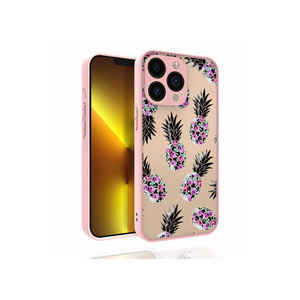 Étui en silicone à motifs OMSY série Nora pour iPhone 13 Pro Max, protection de l'appareil photo brillante, coque arrière antichoc, anti-traces de doigts - Product Image 1