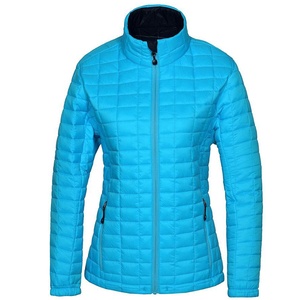 Blouson d'hiver personnalisé 2026 pour femme, matelassé, coupe bomber, à manches longues, épais, avec fermeture éclair - Product Image 2