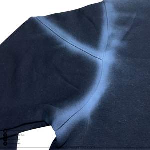 Custom Winter Streetwear Men's Hoodie Oversized Heavyweight <b>Spray</b> Paint Airbrush Print Pullover Hooded Acid Wash Embroidered - Product Image 5