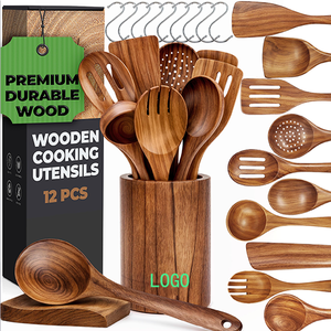 En stock al por mayor: Juego <span class=keywords><strong>de</strong></span> <span class=keywords><strong>utensilios</strong></span> <span class=keywords><strong>de</strong></span> <span class=keywords><strong>cocina</strong></span> <span class=keywords><strong>de</strong></span> madera <span class=keywords><strong>de</strong></span> teca, espátula <span class=keywords><strong>de</strong></span> madera, cuchara y tenedores <span class=keywords><strong>para</strong></span> ensalada. - Product Image 1