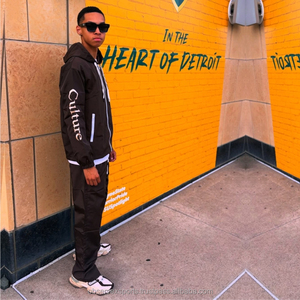 Custom Streetwear Chándal Sudaderas con capucha Lavado ácido Vintage Sun Faded Dtg Print Heavyweight Hoodie Set 100% algodón de secado rápido - Product Image 3