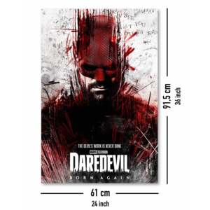 Póster Moderno de Marvel Estilo Art Deco, Daredevil Born Again, Arte en Papel Enmarcado para Colgar en la Pared, Decoración de Cumpleaños - Product Image 4