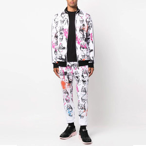 2024 Offre Spéciale hommes vêtements de sport de haute qualité 100% coton attrayant polaire sweat pantalon capuche ensemble hiver survêtement grande taille - Product Image 2
