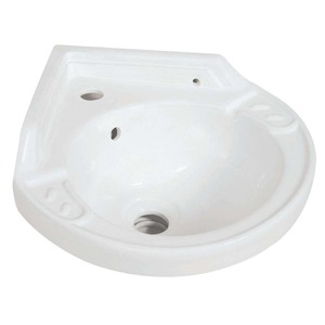 Lavabo de baño Rectangular de cerámica cuadrado moderno de lujo Lavabo de pedestal de pie con estilo simple con escurridor para hospitales - Product Image 6