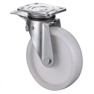 100mm Heavy-duty <b>Plastic</b> Swivel Caster with 350kg Load Capacity & Brake 105x85mm - Product Image 3
