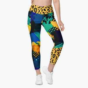 Mallas estampadas con logotipo personalizado para mujer, pantalones de yoga ajustados de cintura alta, mallas de entrenamiento para gimnasio, ropa deportiva cómoda para entrenamiento - Product Image 2