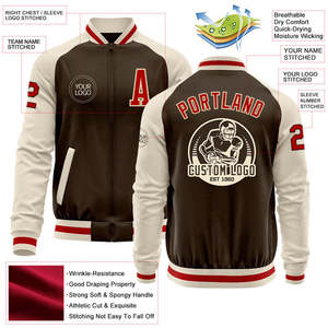 Veste universitaire de haute qualité pour hommes vente en gros OEM ODM logo de broderie personnalisé style baseball collège Streetwear vêtements d'extérieur à la mode - Product Image 4