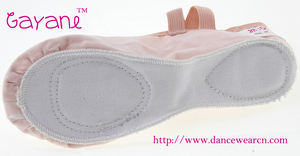 5 couleurs usine en gros <span class=keywords><strong>pas</strong></span> <span class=keywords><strong>cher</strong></span> toile cuir ballet pantoufles semelle complète ballet chaussures <span class=keywords><strong>de</strong></span> danse pour enfants filles - Product Image 5