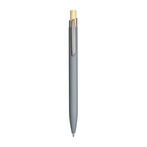 Penna in Alluminio Riciclato Sostenibile con Impugnatura Gommata, Gadget Promozionale - Product Image 1