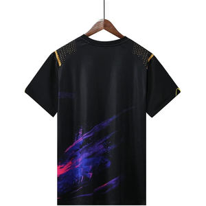 Uniforme de tenis para mujer con sublimación personalizada de larga duración, secado rápido, absorbe la humedad, camiseta transpirable de poliéster/algodón ecológica - Product Image 6