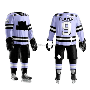 Conjunto de Uniforme de Hockey sobre Hielo Transpirable Personalizado de Talla Grande para Hombre, 100% Poliéster, Ropa de Hockey de Secado Rápido - Product Image 4