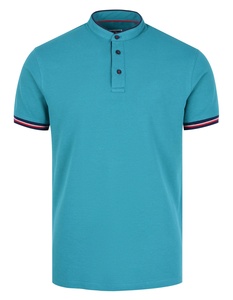 Polo personalizado para hombre de alta calidad 100% algodón de manga corta verano Casual patrón sólido polos/polos para hombre - Product Image 5