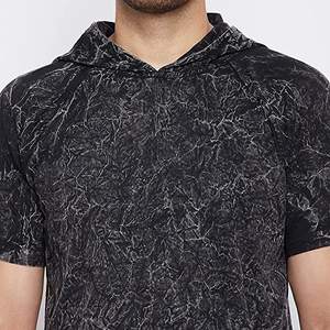 Venta al por mayor de los hombres de alta calidad de algodón orgánico camiseta de impresión de logotipo personalizado de longitud corta Casual y camiseta de gran tamaño para los hombres - Product Image 5