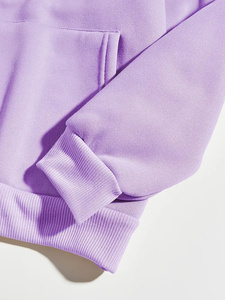 Sudadera con capucha de lana de gran tamaño para adultos de alta calidad, diseño a cuadros personalizado con estilo de Jersey de moda para mujeres para invierno - Product Image 2