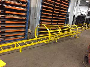 Échelle d'accès industrielle pour toiture avec cage de sécurité, échelle-cage pour plateformes d'entretien, usine au Vietnam, OEM ODM Export - Product Image 6