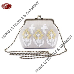 Portefeuille portable élégant brodé à la main en gros pour les occasions formelles de style vintage - Product Image 6