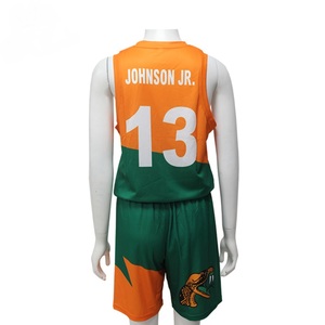 Ensemble de maillots de basket-ball respirants à séchage rapide 100% polyester sans manches, vêtements de sport, maillots de basket-ball universitaires pour l'entraînement - Product Image 3