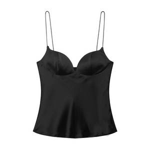 Camiseta sin mangas para mujer, versátil, de algodón, transpirable, tejida, para yoga, gimnasio, con textura acanalada. - Product Image 2