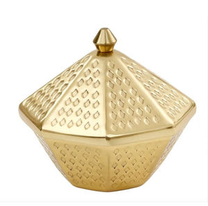 Coulée d'aluminium nickelé fantaisie nouveau concept bol de service avec couvercle Style Unque bol de coulée classique bol de vente en gros à bas prix - Product Image 3