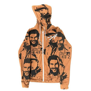 2025 nueva moda de alta calidad para hombre Jersey sudadera Casual manga larga cordón Sudadera con capucha 3D estampado liso diseño sólido OEM - Product Image 1
