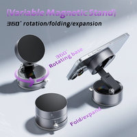 2025 nouveau support de téléphone portable magnétique pliable à Rotation à 360 degrés support de bureau Flexible d'aspiration sous vide Super fort pour Mobile
