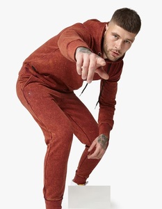 Survêtement à capuche pour homme, best-seller, sport d'hiver, écologique, coupe-vent, délavé à l'acide, logo personnalisé, service OEM - Product Image 2