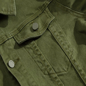 <b>Mens</b> Casual <b>Slim</b> <b>Fit</b> Denim <b>Jacket</b> Lightweight Streetwear Trendy Long Sleeve Fashion Outerwear For Daily Wear - Product Image 3