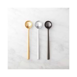 Long Stick Design Handle <b>Gold</b> Matt <b>Mirror</b> Polished Spoon Fork Salad Server Set with Long Amazing Design Handle - Product Image 5