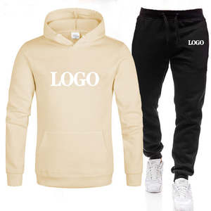 Vêtements de sport personnalisés les plus demandés survêtement de football unisexe prix bon marché hommes jogging deux pièces baggy lavé survêtement - Product Image 1