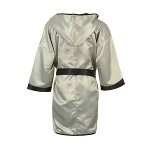 Adult Boxing Cosplay Costume Satin American Rocky Boxer Uniform <b>Hooded</b> <b>Robe</b> Jiu Jitsu Kimono Front Lightweight Breathable Unisex - Product Image 3