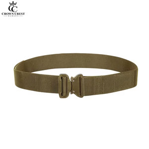 Ceinture tactique personnalisée Crown Crest, sangle de 4 cm, style militaire, avec boucle en acier - Product Image 1