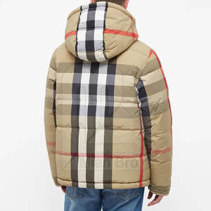 Chaqueta acolchada transpirable ecológica de alta calidad para hombre, Otoño Invierno, cuello levantado ligero, tela impermeable, lona acabada - Product Image 2