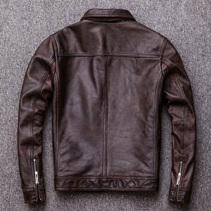 Nouvelle Arrivée Meilleure Vente Produit Top Vestes en Cuir Meilleures Vestes en Cuir Slim pour Hommes d'Hiver Veste en Cuir Personnalisée pour Hommes - Product Image 4