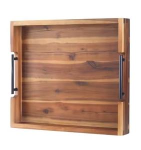 Plateaux de service en bois naturel de différentes tailles écologiques, personnalisables et disponibles pour les commandes en gros à prix commercial - Product Image 3