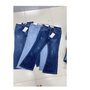 Pantalones de moda de poliéster/algodón para mujer, vaqueros de corte Regular, estilo recto, varios niveles de lavado, origen de Vietnam - Product Image 4