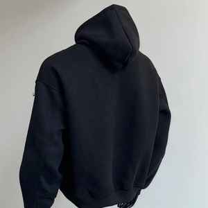 เสื้อฮู้ดดี้ผ้าเฟรนช์เทอร์รี่พิมพ์ลายดิจิทัล โลโก้สั่งทำได้ กระเป๋าเสื้อ ผ้าฝ้าย 100% สีพื้น ระบายอากาศ แห้งเร็ว ทรงปกติ - Product Image 5