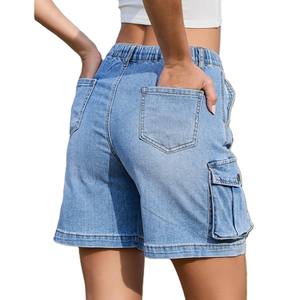 2025 dernier Style femmes motif chaud taille haute genou longueur Bermuda Shorts été décontracté Long Shorts - Product Image 4