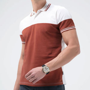 Vêtements décontractés Polos pour hommes Nouveau design Logo personnalisé Polos respirants de couleur unie Vente à chaud pour les services OEM pour hommes - Product Image 5