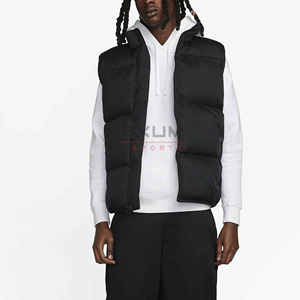 Personalizado impermeable hombre abajo chaqueta cálida al aire libre sin mangas transpirable hombres chaqueta acolchada para senderismo correr soporte cuello chaleco hombres - Product Image 4