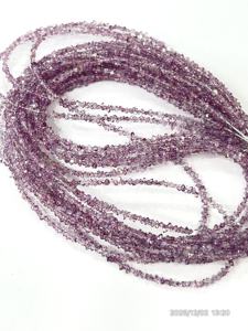 Cuentas de Cuarzo Herkimar con Recubrimiento de Diamante, Color Rosa Claro Natural, Calidad AAA, Tamaño 2-3 mm - Product Image 2