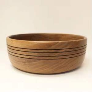 ชามไม้ทรงกลมทำมือชามไม้ธรรมชาติสำหรับวางบนโต๊ะเครื่องครัวใช้ตกแต่งบ้าน - Product Image 3