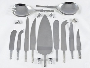 Élégant couteau à fromage argenté en acier inoxydable avec manche élégant, parfait pour la cuisine, le mariage et les invités. - Product Image 4