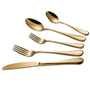 Ensemble de couverts réutilisables pour hôtels et restaurants Cuillère en métal en acier inoxydable à motif abstrait pour Offre Spéciale à déjeuner Tiffin - Product Image 4