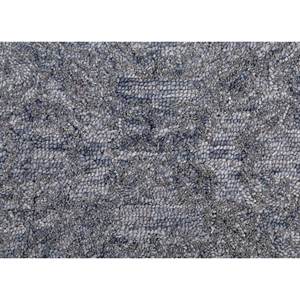 Alfombra Imara Abstracta Hecha a Mano con Lana y Viscosa, Gris y Negra, Tra-14742, para el Hogar, Pasillo, Sala de Estar, Rectangular, con Patrón de Rayas - Product Image 3